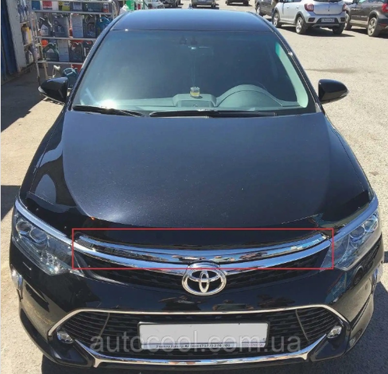 Хром капота от Toyota Camry 5